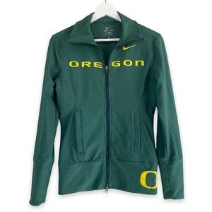 Nike Oregon University Dri Fit Athletic Fit Zip Up Jacket S